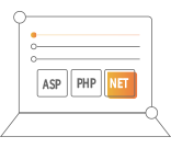 支持ASP、PHP、.Net等多種語言開發(fā)